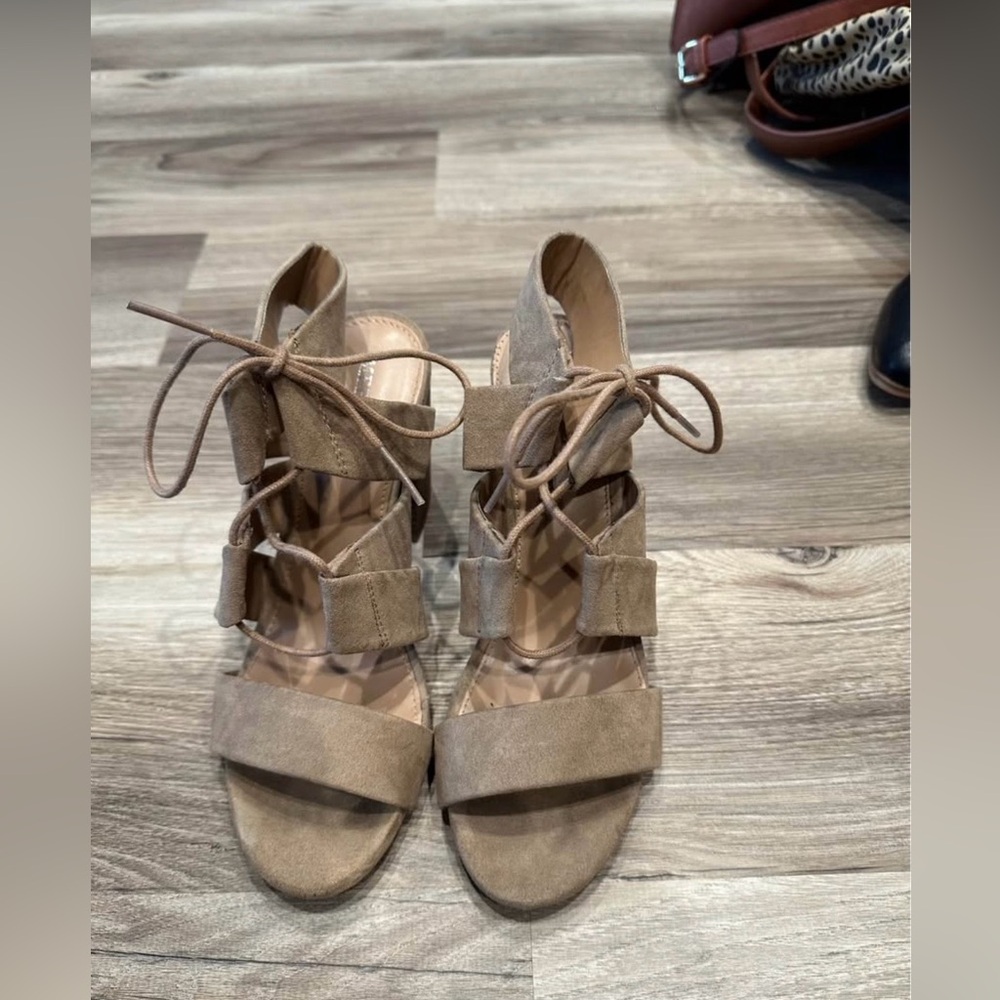 Merona Brown Lace-Up Sandals